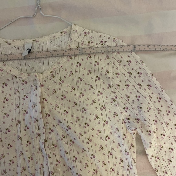 Floral Cou cou Intimates Cream Crop Top - Picture 4 of 12